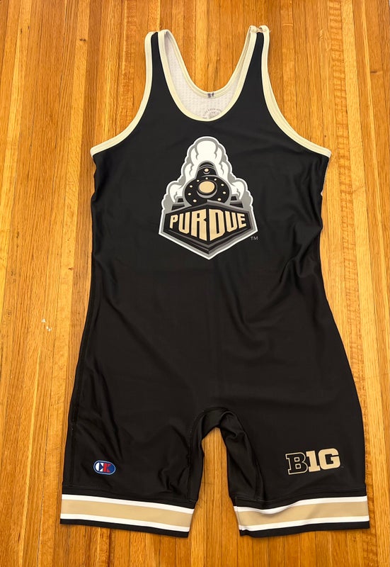 RARE Purdue Boilermakers Cliff Keen NCAA Wrestling Singlet Size XL