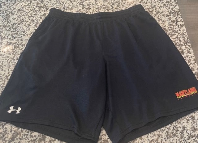 Under Armour UMD Maryland team lacrosse practice shorts mens XL with pockets