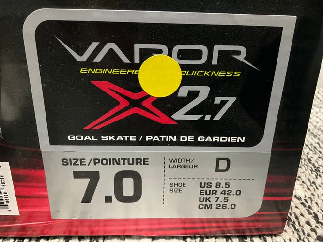 Bauer Vapor X2.7  used Senior Goal skates