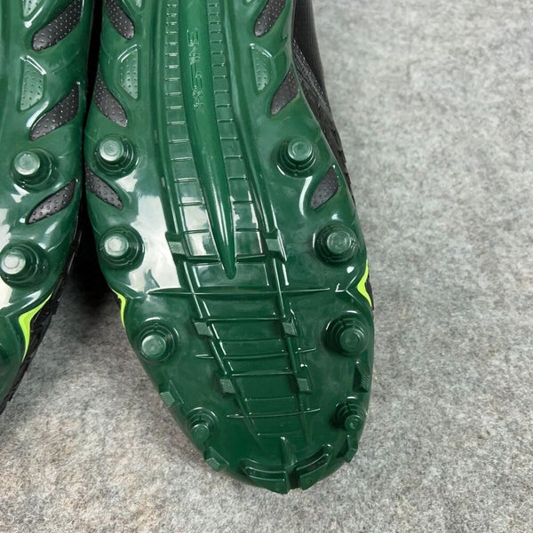 Under Armour Mens Football Cleat 16 Black Green Shoe Lacrosse Spine Hammer N2