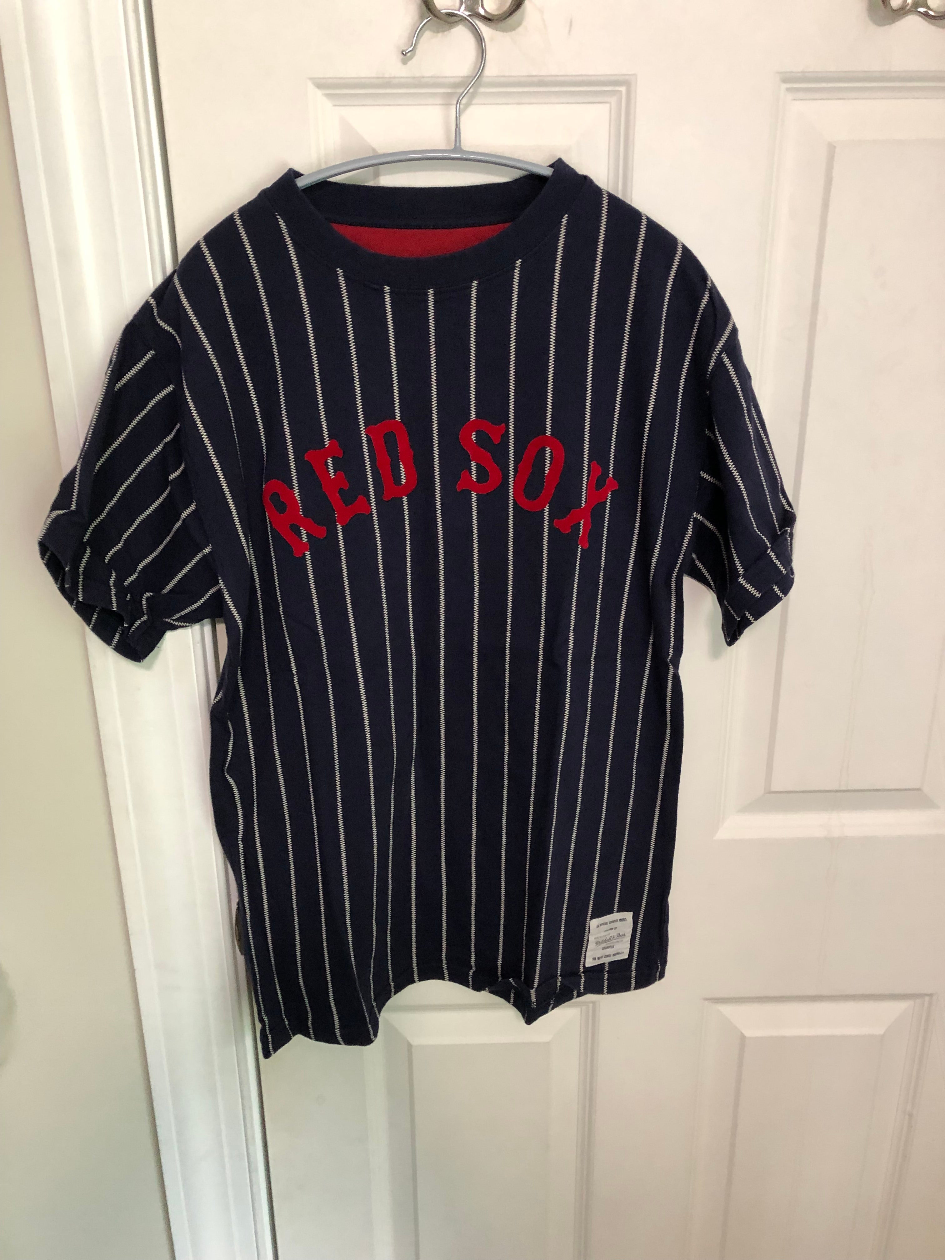 Boston Red Sox MLB Baseball Red Adult Large Majestic Long Sleeve T-Shirt *  NWOT