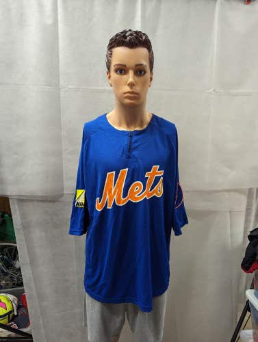 New York Mets SGA 1/4 Zip Short Sleeve Pullover Jacket XL MLB