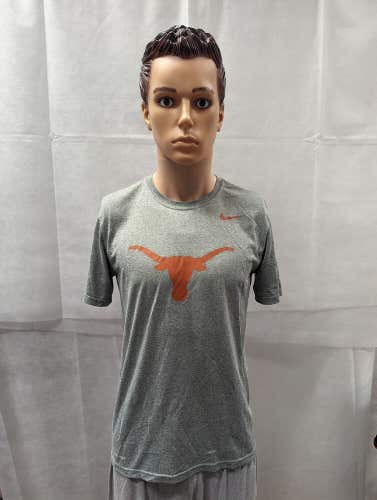 Team Issued Texas Longhorns Grey Nike Dri-fit Shirt M NCAA