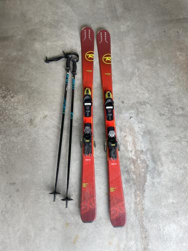 Used Unisex 2019 Rossignol 158 cm All Mountain Experience 80 Skis With Bindings Max Din 11
