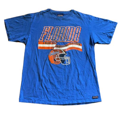 Vintage 1996 Florida Gators Football National Champs College T-Shirt Size Large