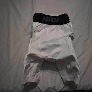 Adidas ClimaCool Standard 19 Protective Compression Shorts, White, Adult Medium