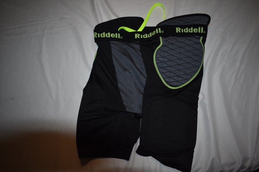 Riddell 5 Pad Football Girdle, Black, Youth XL