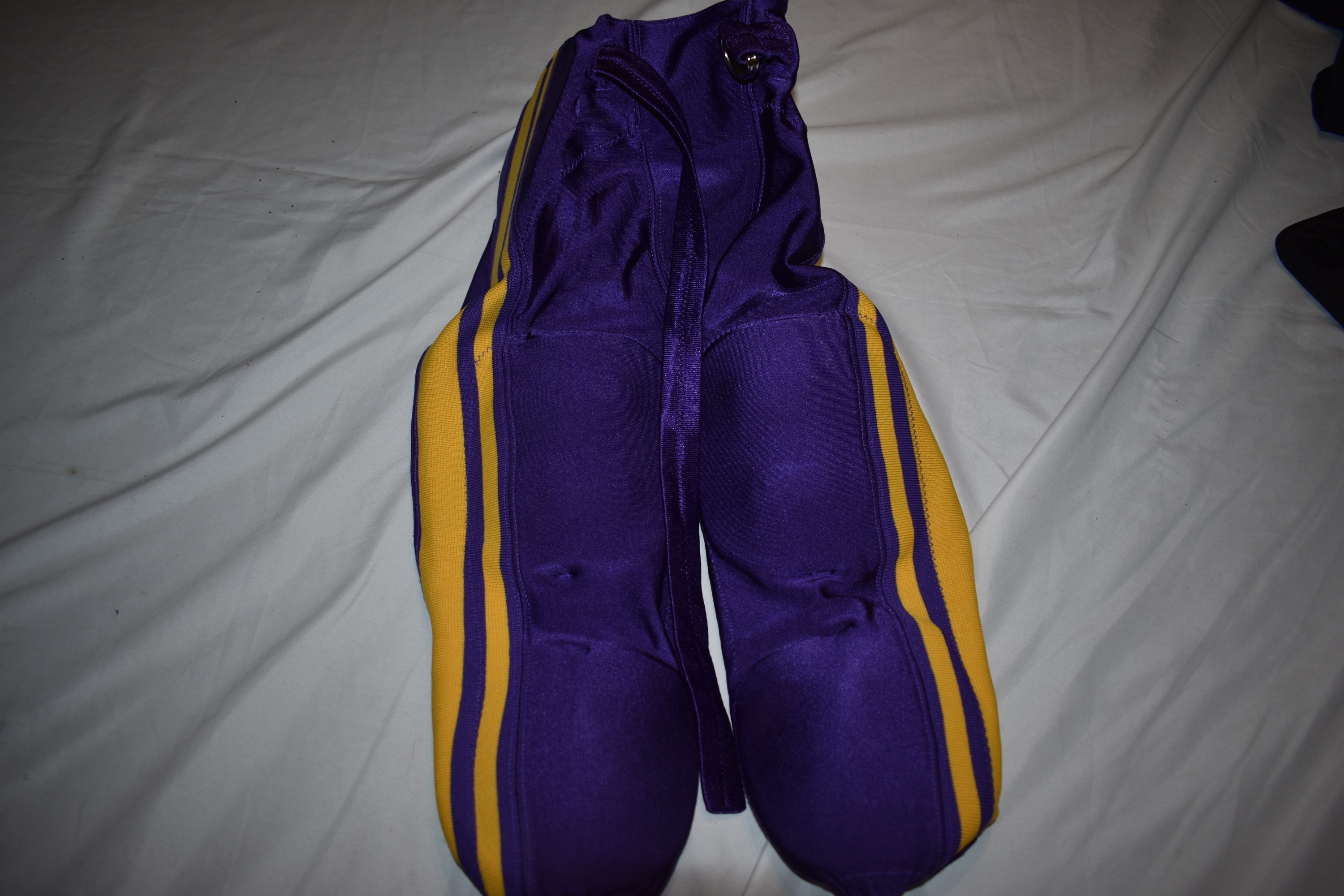 Riddell Integrated Football Pants, Purple/Yellow, Youth Medium