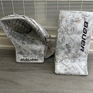 Used Intermediate Bauer Supreme S29 Glove and Blocker