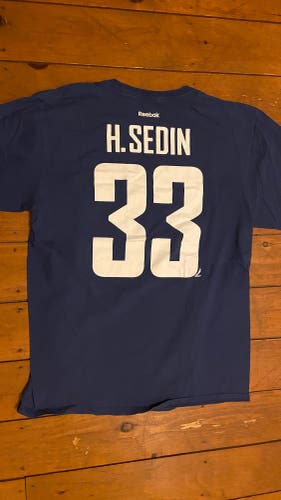 Reebok Vancouver Canucks Henrik Sedin Player T-Shirt