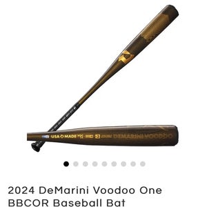 Brand New Demarini 2024 Voodoo One BBCOR Baseball Bat 32/29