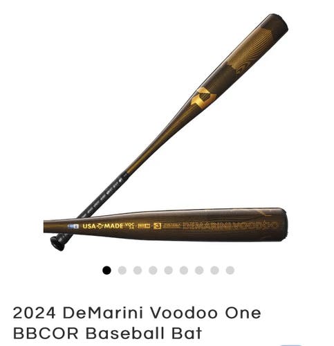 Brand New Demarini 2024 Voodoo One BBCOR Baseball Bat 32/29