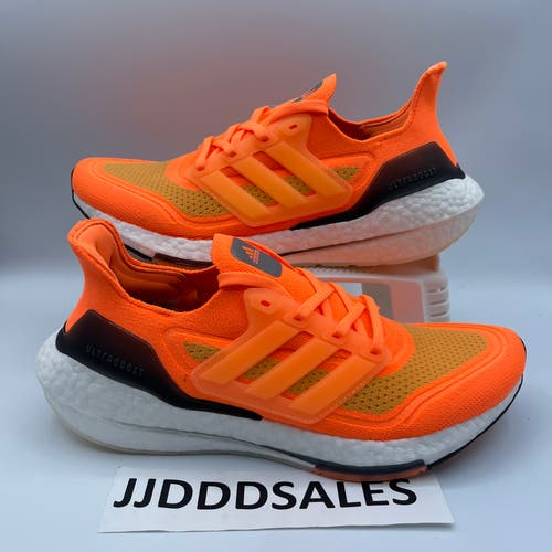 Adidas Ultraboost 21 Screaming Orange Running Shoes FZ1920 Men’s Size 8.5 NWT