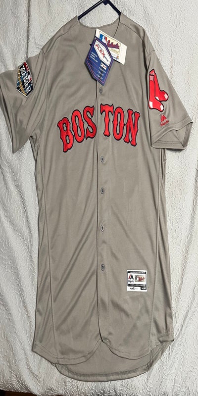Youth Majestic Boston Red Sox #50 Mookie Betts Authentic Grey Road Cool  Base MLB Jersey