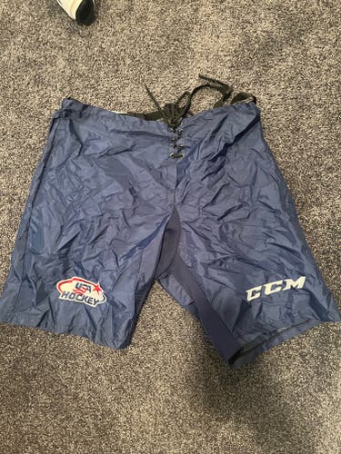 Team USA Blue Used Large CCM PP10 Pant Shell Pro Stock