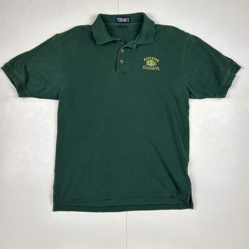 Vintage Northern Michigan Univeristy Wilcats Polo Shirt Short Sleeve Sz M