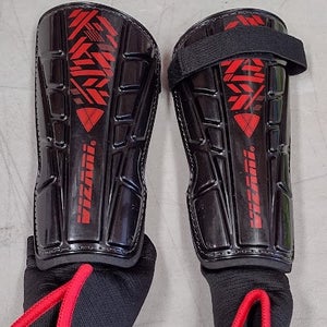 Vizari Malaga Shin Guards Black and Red Large Size - VZSG90011-L