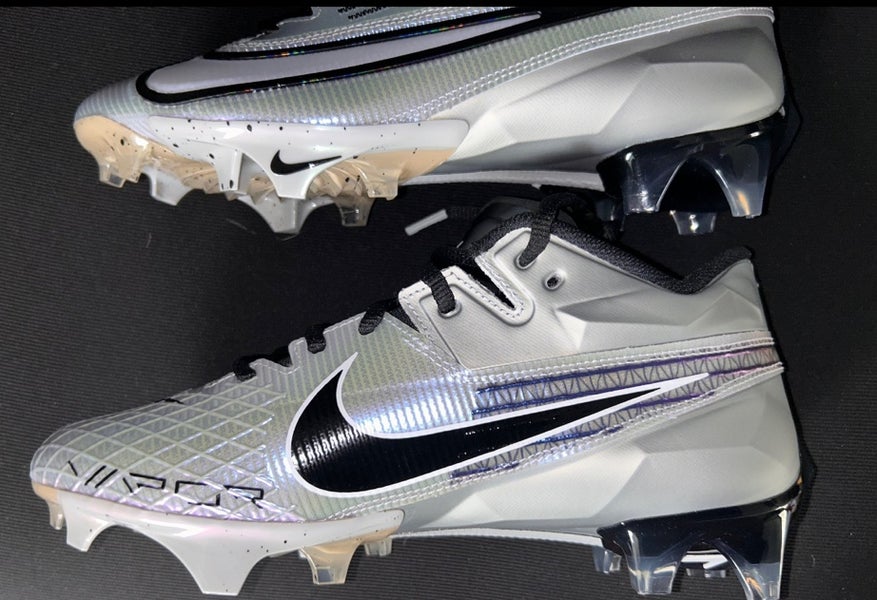  Nike Vapor Edge Elite 360 2 DA5457-010 Black-White-Dark Smoke  Grey Men's Football Cleats 8 US