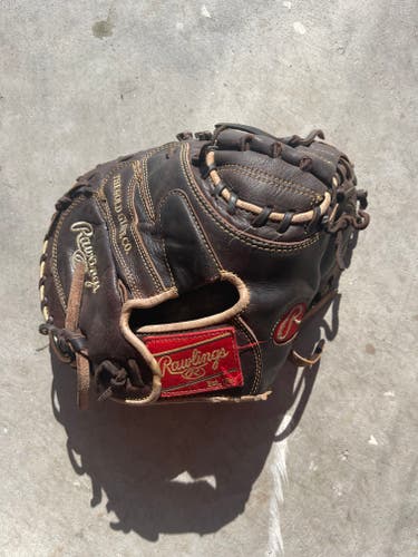 Used Right Hand Throw Rawlings Catcher's Pro Preferred Baseball Glove 33"