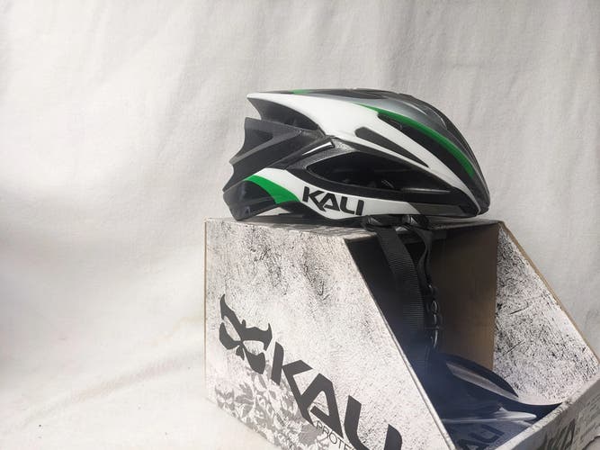 Kali Protectives Bike Helmet S/M Green, Black and White New Clearance