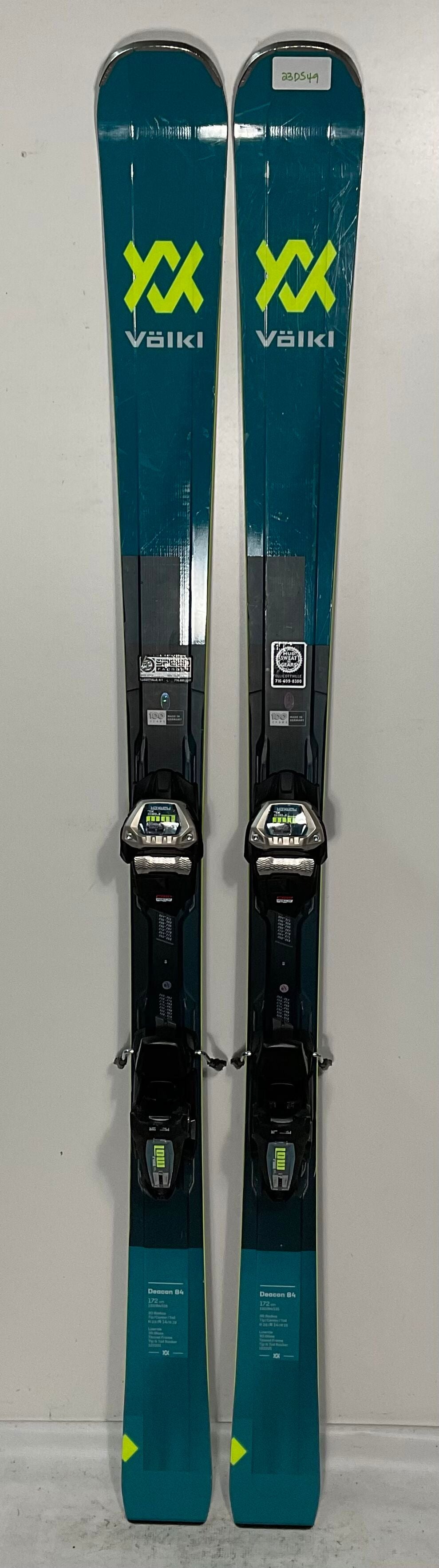 Used Volkl 172cm Deacon 84 Skis With Marker Ride XL Bindings