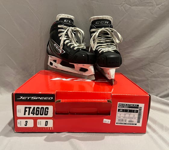 Used CCM Regular Width  Size 3 FT460 Hockey Goalie Skates
