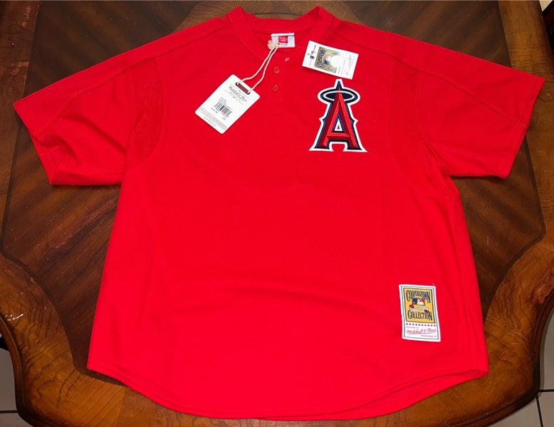 Stitches Athletic Gear Red Anaheim Angels Jersey - Men