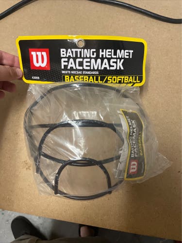 Wilson batting helmet facemask baseball softball meets nocsae standards