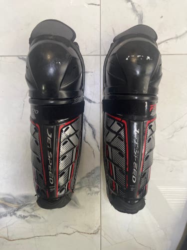 Lightly used CCM Jet speed Shin Pads