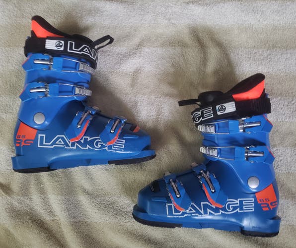 KIDS JUNIOR 22/22.5 LANGE RS RACE 65 Boots (BOYS YOUTH 4-4.5) USED WASHED & CLEAN 268mm