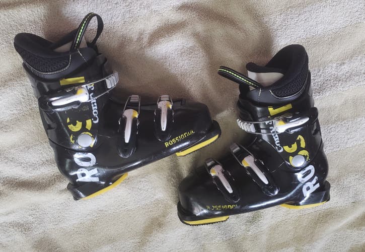 KIDS YOUTH 21/21.5 ROSSIGNOL COMP J3 Ski Boots (YOUTH 2.5 - 3) *USED WASHED & CLEAN 255mm