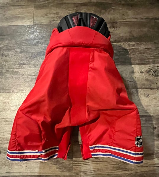 CCM HP70 Custom Pro Stock Hockey Pants Red Medium New York Rangers used (6867)