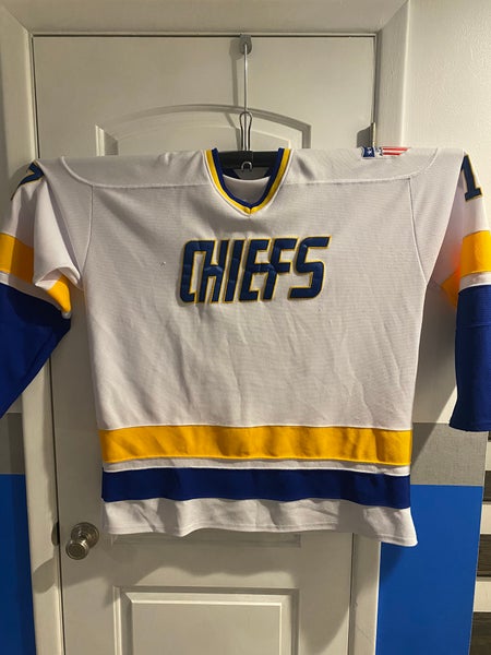 Charleston Chiefs Hanson #17 Hockey Jersey