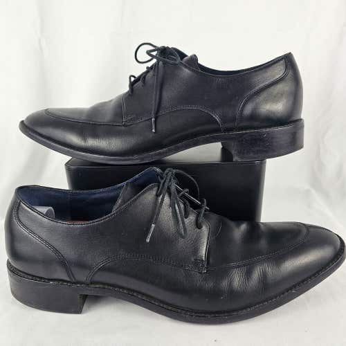 Cole Haan Grand OS Black Leather Mens C11627 Split Toe Oxford Dress Shoes 14 M