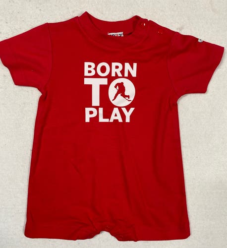 NEW Born To Play Onesie, 12 Months