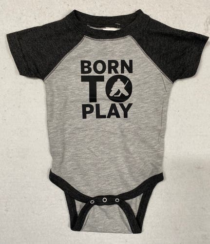 NEW Born To Play Goalie Romper, 6 Months