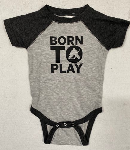 NEW Born To Play Goalie Romper, 12 Months