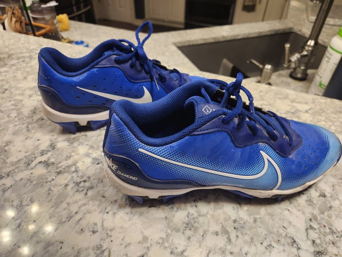 Blue Adult Used Men's Size 9.0 Baseball (Women's 10) Molded Cleats Nike Cleats