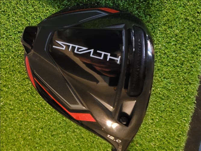 Used Men's TaylorMade 12° Stealth Driver: RH/Stiff Flex **MINT**