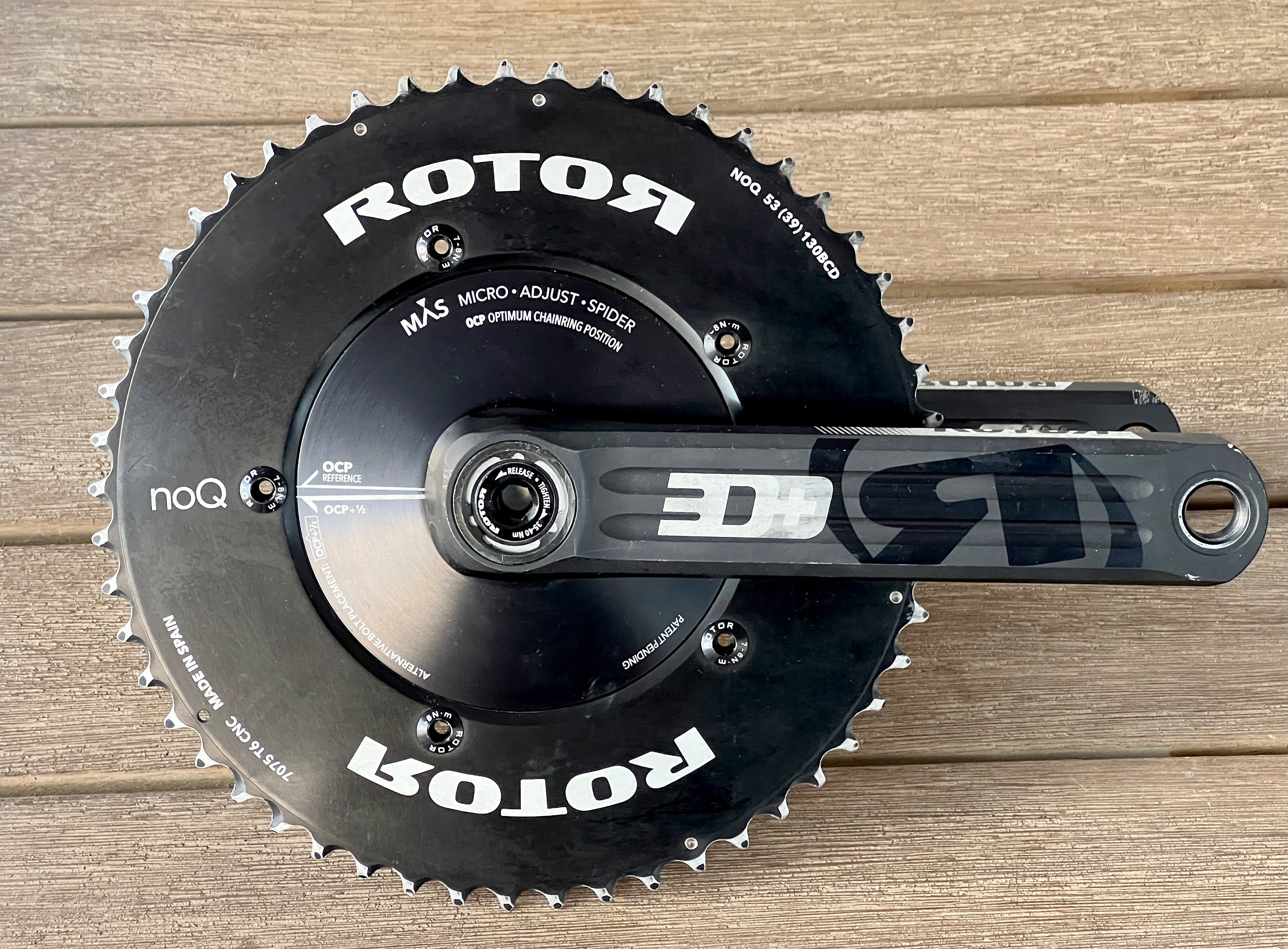 ROTOR QRINGS 175mmクランクセット ROTOR QRINGS 175mmクランクセット ROTOR 3D+ AERO 175mm Q-RINGS 53