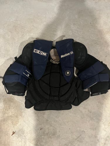 Used Large CCM Heaton Helite 8 Goalie Chest Protector Pro Stock