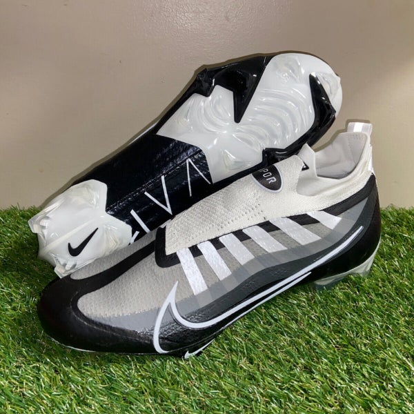 Nike Vapor Edge Elite 360 Mens Sz 11 White Black Grey Football Cleats  DQ3558-100