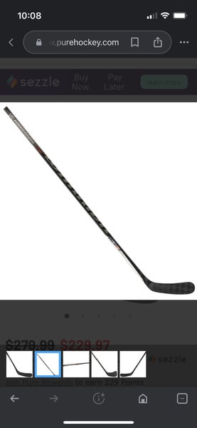 Senior Left Hand W88 Covert QRE10 Hockey Stick Limited Edition