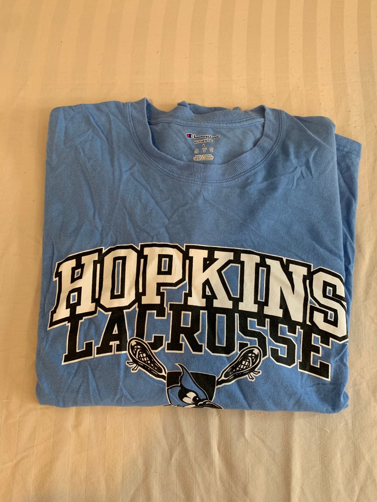 Used Champion Hopkins Lacrosse Big Ten Long Sleeve Shirt (Size: Large)