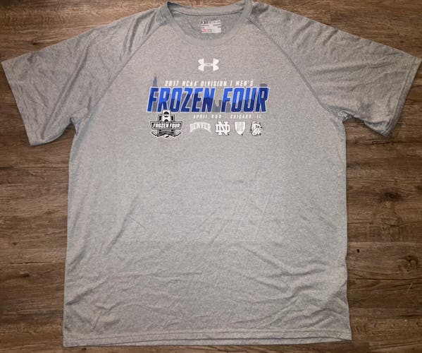 (XXL) New Under Armour 2017 NCAA Frozen Four Heatgear Shirt
