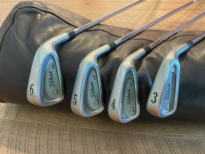 Used Men's Titleist Right Handed DCI 981 Iron Set Stiff Flex GW-3 Iron (9 Clubs) Steel Shaft