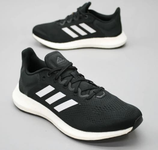 Size 9.5 Men’s adidas PureBoost 21 Black White Running Shoes GW4832