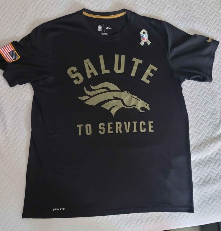 Nike NFL Denver Broncos Salute To Service Training Tee Size Small