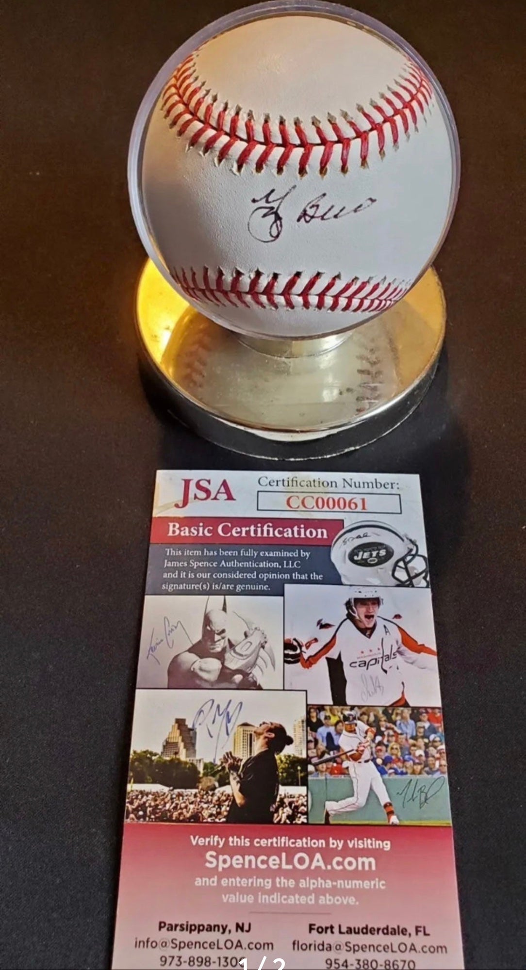 Yogi Berra Signed OML Baseball Inscribed HOF 72 (JSA)