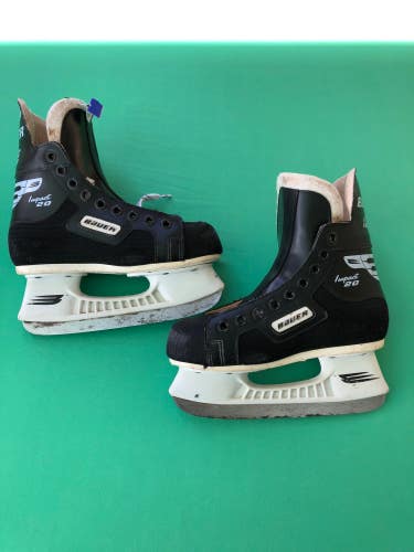 Used Junior Bauer Impact 20 Hockey Skates (Regular) - Size: 1.0
